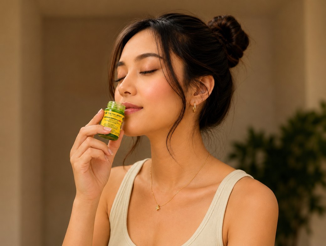 A calming breath of The Thai Herbs inhaler